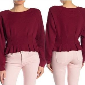 Current/Elliott Sweatshirt with Pintuck details